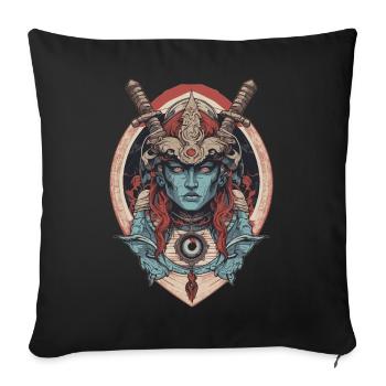 Samurai Gott - Sofakissenbezug 45 x 45 cm - Schwarz - Vorne