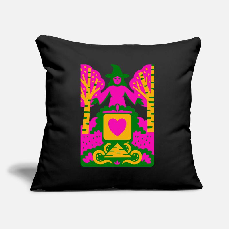 Culte Wicca Housse de coussin décorative 45 x 45 cm