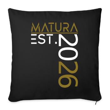 Maturité 2026 - Housse de coussin décorative 45 x 45 cm - noir - Devant