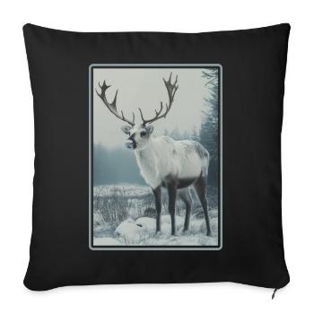 Renne Renne - Housse de coussin décorative 45 x 45 cm - noir - Devant