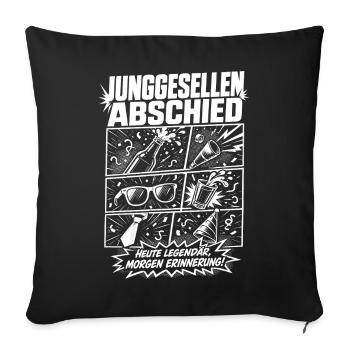 Unverheiratet JGA - Sofakissenbezug 45 x 45 cm - Schwarz - Vorne