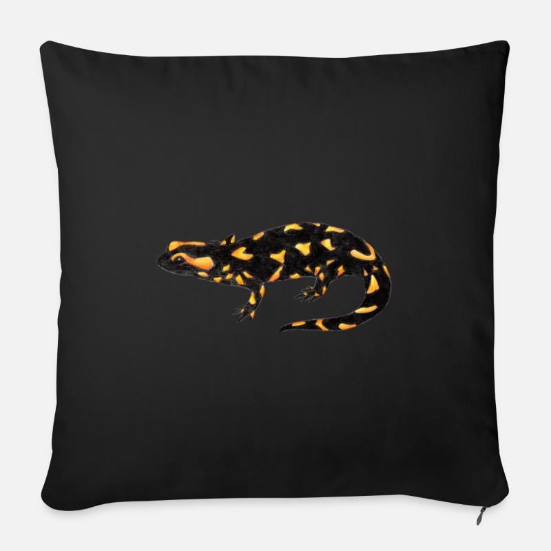 Feuersalamander - Sofakissenbezug 45 x 45 cm - Schwarz