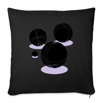 boule - Sofakissenbezug 45 x 45 cm - Schwarz - Vorne