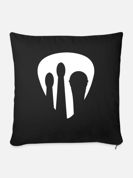 MelodyHarmonyRhythm Logo - Sofakissenbezug 45 x 45 cm - Schwarz