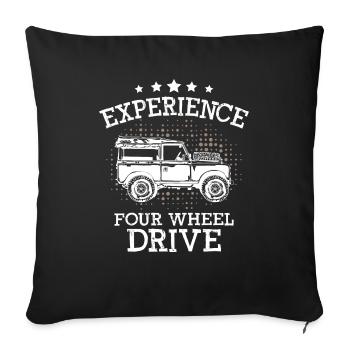 Experience Four Wheel Drive Landy - Housse de coussin décorative 45 x 45 cm - noir - Devant