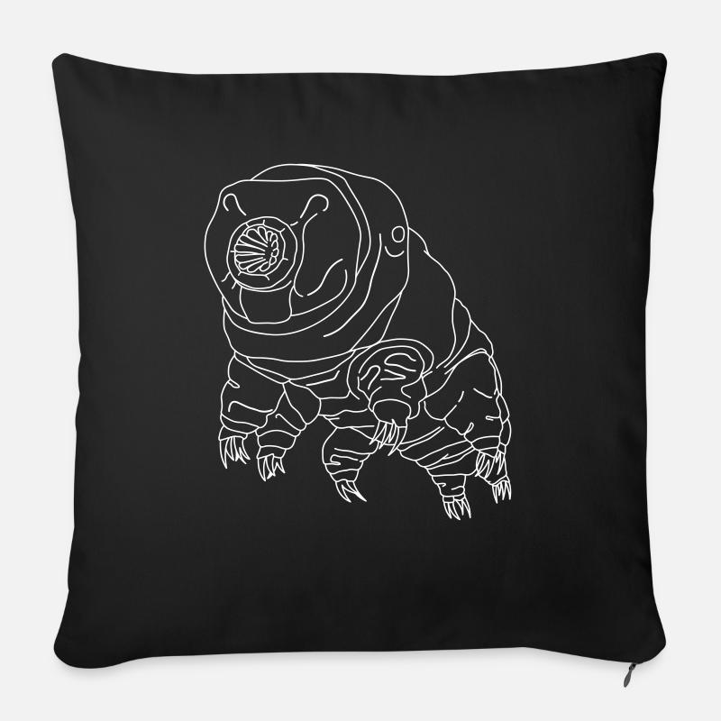Tardigrade Wasserbär - Sofakissenbezug 45 x 45 cm - Schwarz