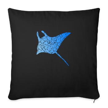 Idée cadeau plongée sous-marine snorkeling plongée sous-marine - Housse de coussin décorative 45 x 45 cm - noir - Devant