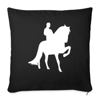 horseman - Sofa pillowcase 17,3'' x 17,3'' (45 x 45 cm) - black - Front