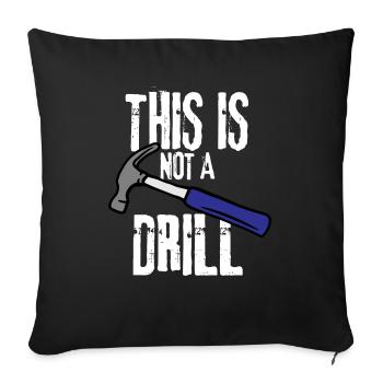 CE N’EST PAS UN EXERCICE - Housse de coussin décorative 45 x 45 cm - noir - Devant