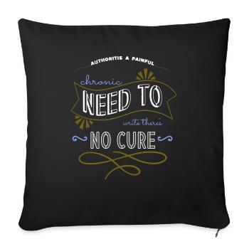cool drôle citation tasses bday anniversaire cadeau fun - Housse de coussin décorative 45 x 45 cm - noir - Devant