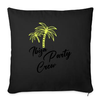 Ibiza Party Crew - Housse de coussin décorative 45 x 45 cm - noir - Devant