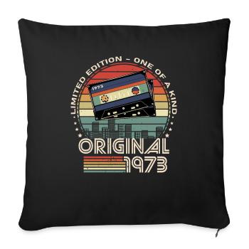 Limited Edition 1973 51st Anniversary - Sofa pillowcase 17,3'' x 17,3'' (45 x 45 cm) - black - Front