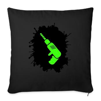 Artisan des perceuses Blobs - Housse de coussin décorative 45 x 45 cm - noir - Devant