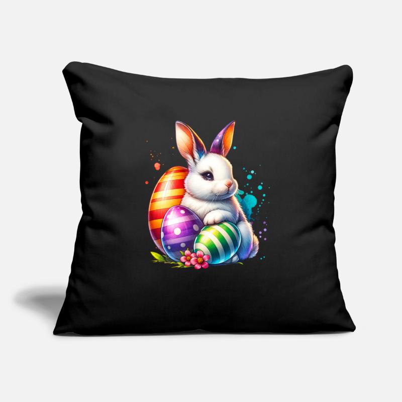 Bunny Eggs Easter Sofa pillowcase 17,3'' x 17,3'' (45 x 45 cm)