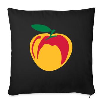 Pèche - Housse de coussin décorative 45 x 45 cm - noir - Devant