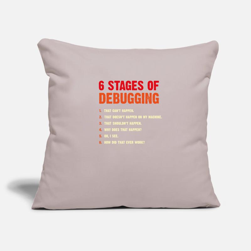 Developer Debugging Computer Scientist Geek Coder Sofa pillowcase 17,3'' x 17,3'' (45 x 45 cm)