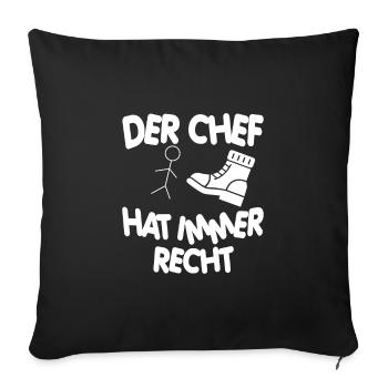 Chef Vorgesetzter Büro Manager Teamleiter Firma - Sofakissenbezug 45 x 45 cm - Schwarz - Vorne
