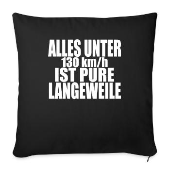 Tempolimit Autobahn Grüne Freiheit Verbot Diesel - Sofakissenbezug 45 x 45 cm - Schwarz - Vorne