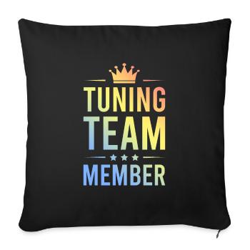 Tuning Team Bunt - Sofa pillowcase 17,3'' x 17,3'' (45 x 45 cm) - black - Front
