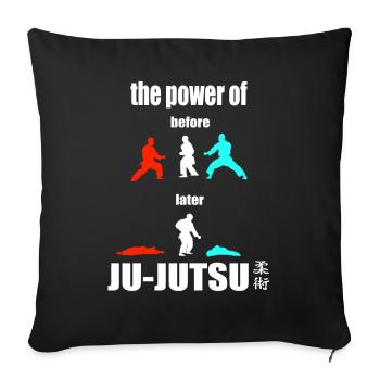 The Power of Ju-Jutsu - Self Defense Shirt - Sofa pillowcase 17,3'' x 17,3'' (45 x 45 cm) - black - Front