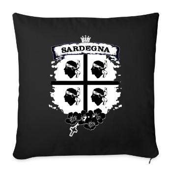 Sardinia - Sofa pillowcase 17,3'' x 17,3'' (45 x 45 cm) - black - Front