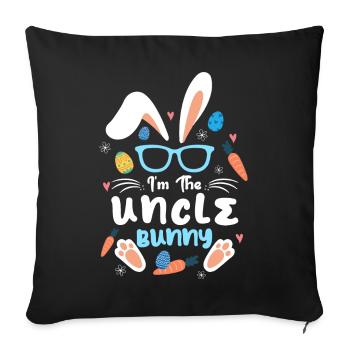 Im The Uncle Rabbit Easter Rabbit Ear Sunglass - Sofakissenbezug 45 x 45 cm - Schwarz - Vorne