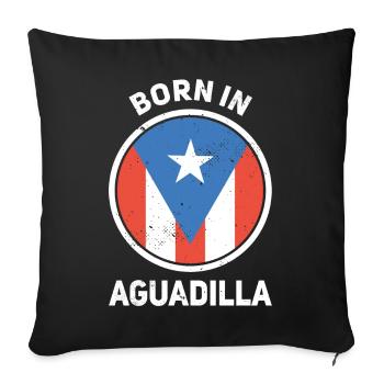 Porto Rico - Housse de coussin décorative 45 x 45 cm - noir - Devant