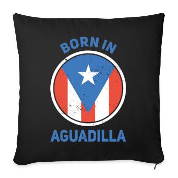 Aguadilla - Sofa pillowcase 17,3'' x 17,3'' (45 x 45 cm) - black - Front