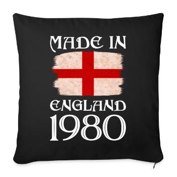 Made in England 1980 - St George's Day - English - Sofa pillowcase 17,3'' x 17,3'' (45 x 45 cm) - black - Front