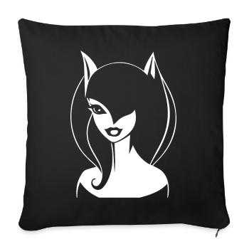 Batcave Girl Dark Fairytale Goth Occult Women Got - Housse de coussin décorative 45 x 45 cm - noir - Devant