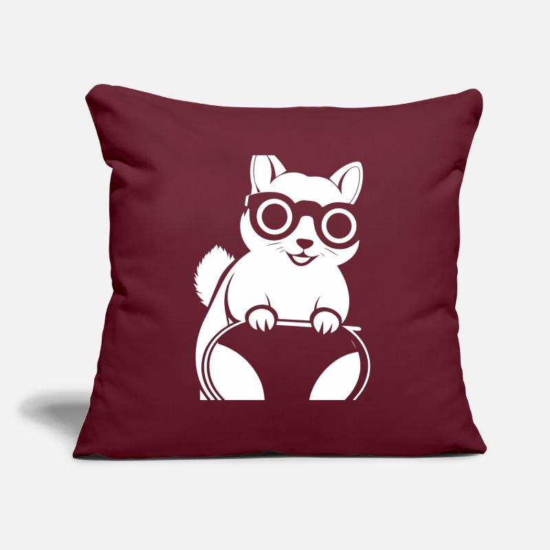 Lustiges Eichhörnchen mit Sonnenbrille Eichhörnchen Sofakissenbezug 45 x 45 cm