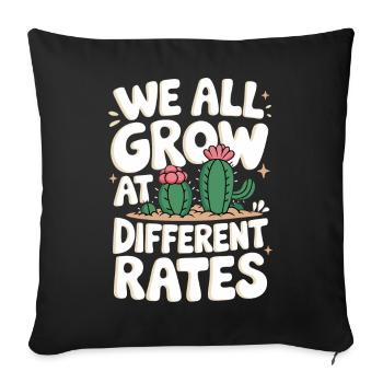 Cactus Cacti Desert Plant - Sofa pillowcase 17,3'' x 17,3'' (45 x 45 cm) - black - Front