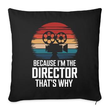 Filmmaker Film Director Cinematographer Film - Sofa pillowcase 17,3'' x 17,3'' (45 x 45 cm) - black - Front