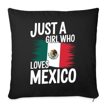 Mexico Mexico Mexican Spanish - Sofa pillowcase 17,3'' x 17,3'' (45 x 45 cm) - black - Front