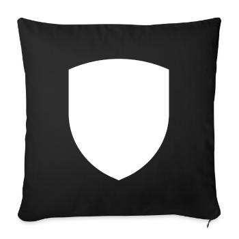 coat of arms - Sofa pillowcase 17,3'' x 17,3'' (45 x 45 cm) - black - Front