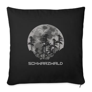 Schwarzwald - Sofakissenbezug 45 x 45 cm - Schwarz - Vorne