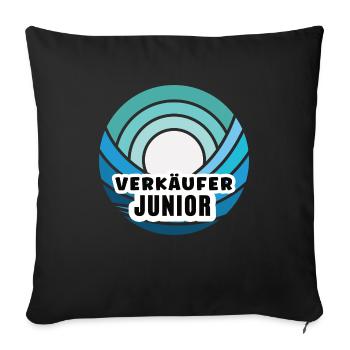 Verkäufer Junior Nachfolger Sohn Azubi Nachwuchs - Sofakissenbezug 45 x 45 cm - Schwarz - Vorne