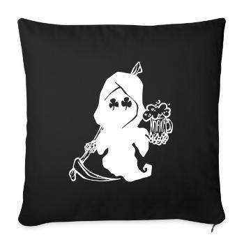 Grim reaper Happy St. Patrick's day - Housse de coussin décorative 45 x 45 cm - noir - Devant