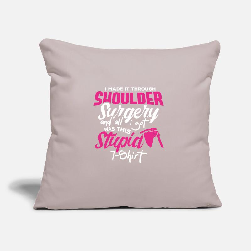 Shoulder Replacement Post New Surgery Gift Sofa pillowcase 17,3'' x 17,3'' (45 x 45 cm)