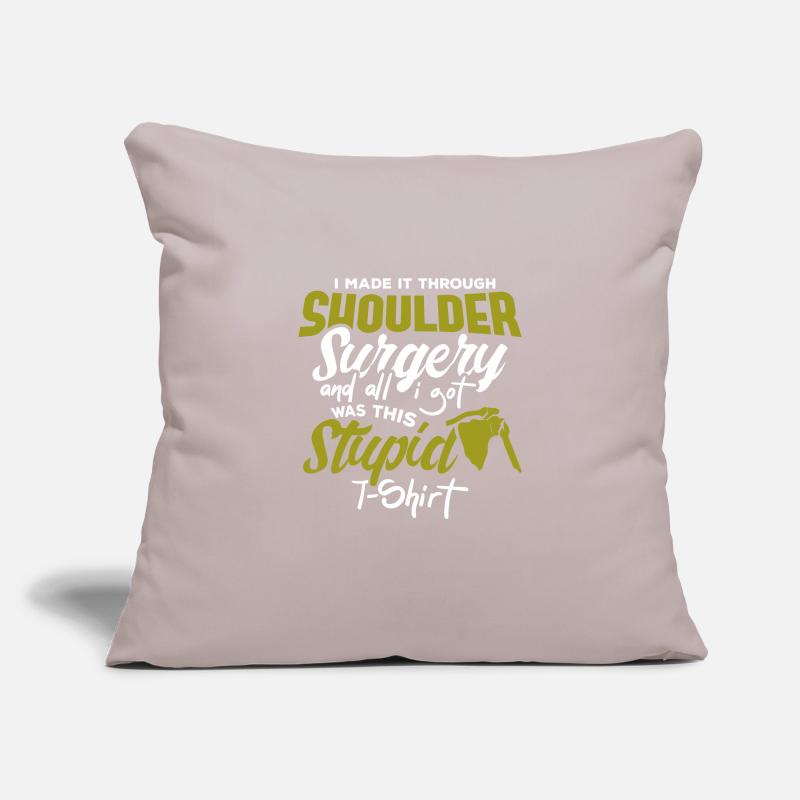 Shoulder Replacement Post New Surgery Gift Sofa pillowcase 17,3'' x 17,3'' (45 x 45 cm)