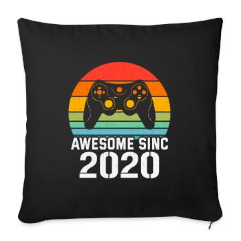 Cadeau Anniversaire 2020 Pour Tous les Gamers 2020 - Housse de coussin décorative 45 x 45 cm - noir - Devant