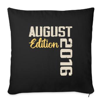 Anniversary August 2016 - Limited Edition August 2016 - Sofa pillowcase 17,3'' x 17,3'' (45 x 45 cm) - black - Front