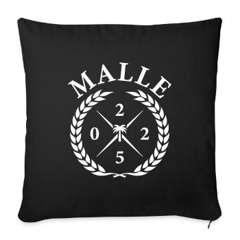 Malle 2025 Palmier - Housse de coussin décorative 45 x 45 cm - noir - Devant