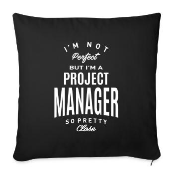 Project Manager - Sofa pillowcase 17,3'' x 17,3'' (45 x 45 cm) - black - Front