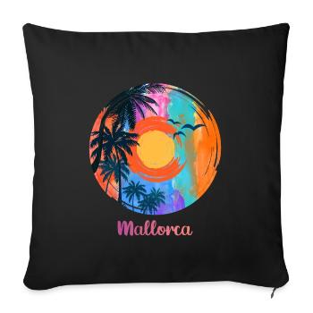 Ich liebe Mallorca - Sofakissenbezug 45 x 45 cm - Schwarz - Vorne