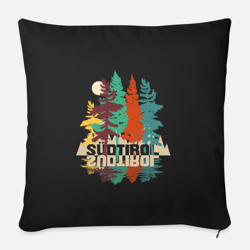 suedtirol - Sofakissenbezug 45 x 45 cm - Schwarz