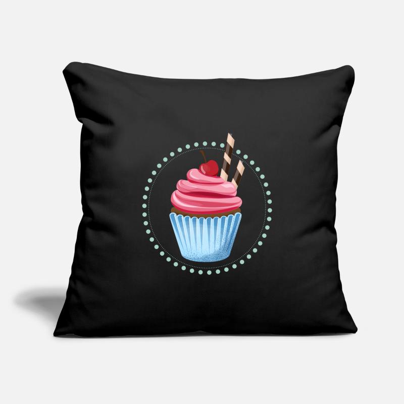 Kirsch Cupcake Sofakissenbezug 45 x 45 cm