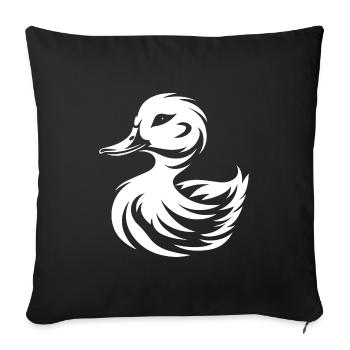 Duck - Sofa pillowcase 17,3'' x 17,3'' (45 x 45 cm) - black - Front