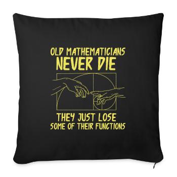 Fibonacci Geometry Math Golden Ratio - Sofa pillowcase 17,3'' x 17,3'' (45 x 45 cm) - black - Front