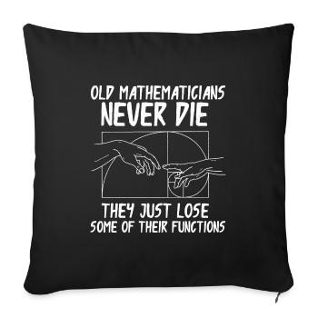 Fibonacci Geometry Math Golden Ratio - Sofa pillowcase 17,3'' x 17,3'' (45 x 45 cm) - black - Front